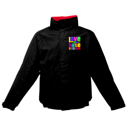 Love Music Hate Racism Jacket - Regatta Dover Jacket Thumbnail