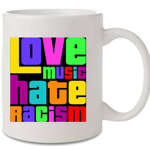 Love Music Hate Racism Mug - Premium Print Mug Thumbnail